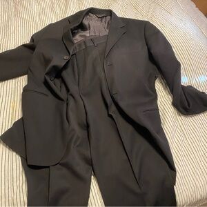 J Ferrar solid black suit
